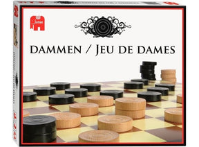 Dames géantes 1 damier en carton avec 40 dames en bois