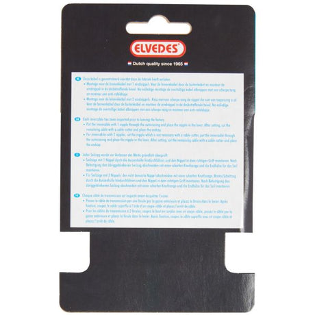 Elvedes Rem Binnenkabel 2250 mm en acier inoxydable V-N-Nippel 6412 27RVS-49
