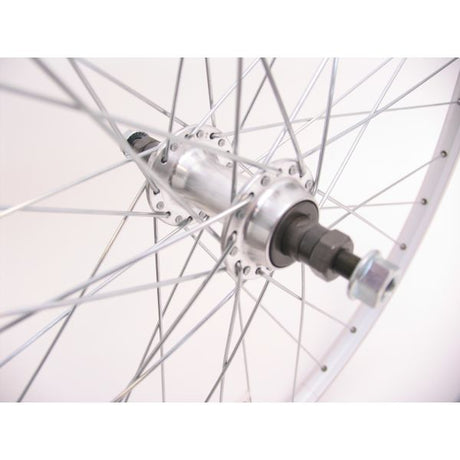 Roue arrière 28 x 1 4 ZAC19 Fixe à roue libre - Argent