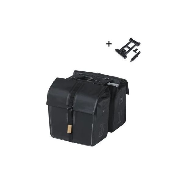 Sac Basil urban dry mik 2.0 double noir mat | 50l