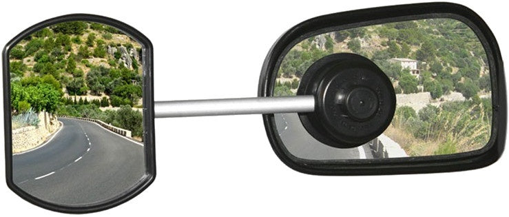 Miroir de caravane defa avec tasse d'aspiration 11 cm noir
