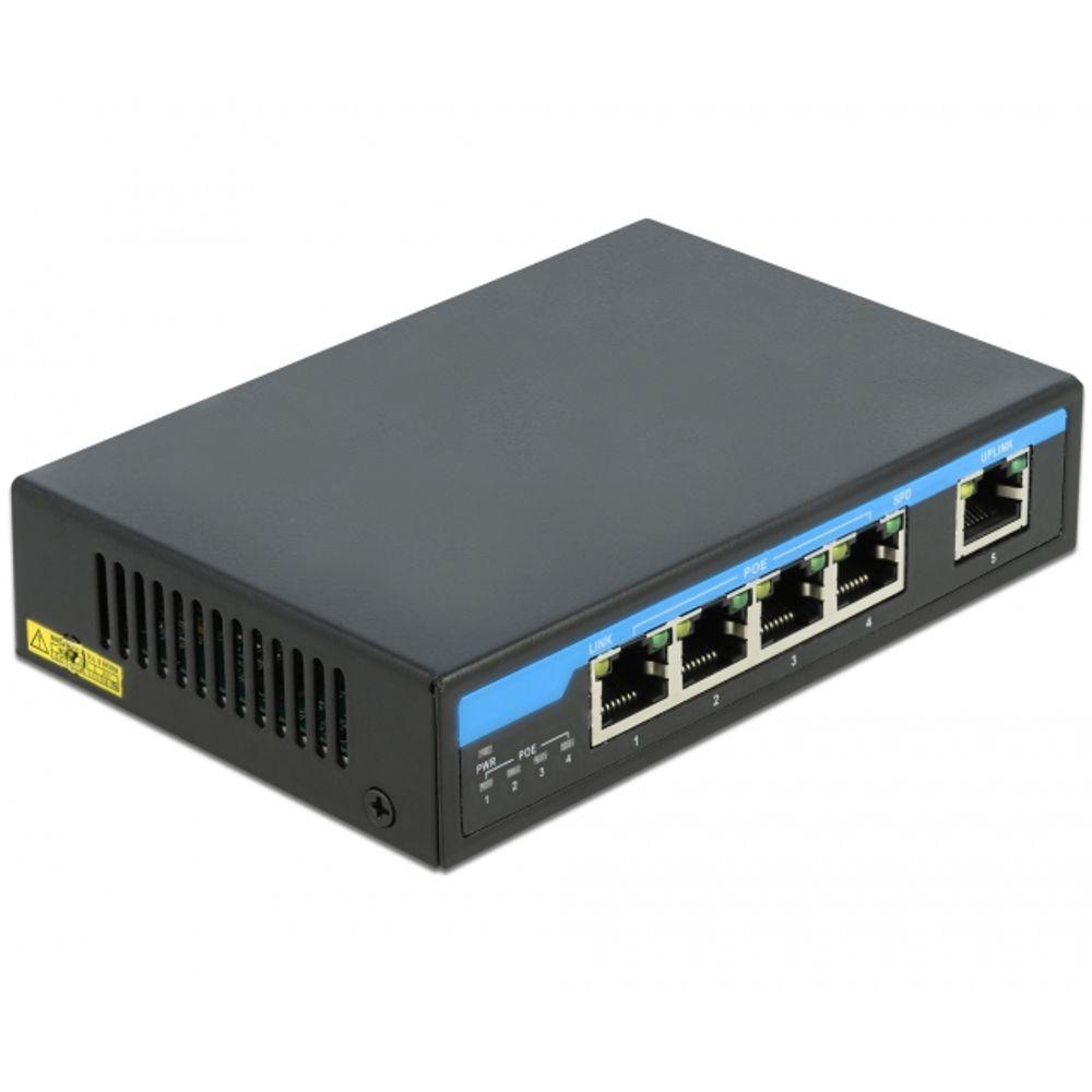 Dellock Gigabit Ethernet Switch 4 Port Poe + 1 RJ45