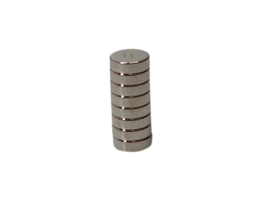 Blocs magnétiques Deltafix nickel - feuille de radiateur - 10 x 3 mm - 8 pcs.