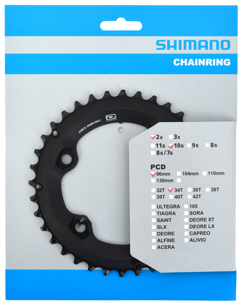 Plateau Shimano deore 10v 34 24 dents m6000-2