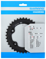 Plateau Shimano deore 10v 34 24 dents m6000-2