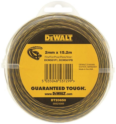 Accessoires Dewalt coupe-herbe 18v - fil de remplacement 2mm x 15,2m - dt20650-qz