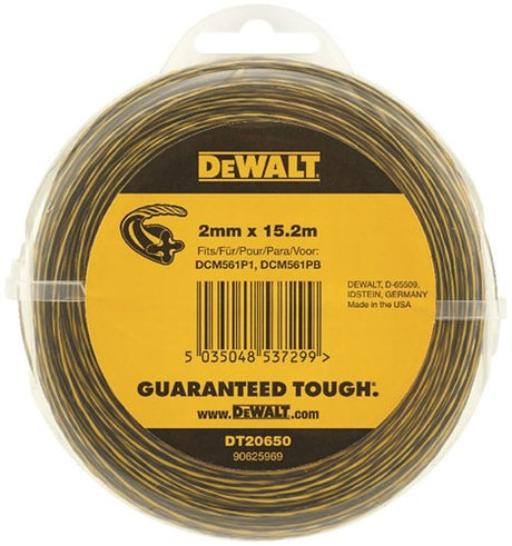 Accessoires Dewalt coupe-herbe 18v - fil de remplacement 2mm x 15,2m - dt20650-qz