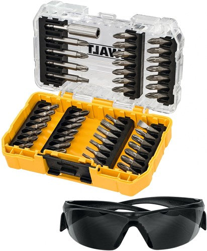 Accessoires Dewalt Jeu d'embouts de tournevis 53 pièces avec lunettes de soleil | dans un cas difficile - dt70703-qz