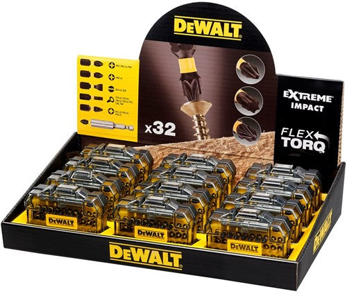 Imp Dewalt accessoires compteur affichage 12x acte torsion compact jeu d'embouts à vis 32 pièces-dt70523tm-qz