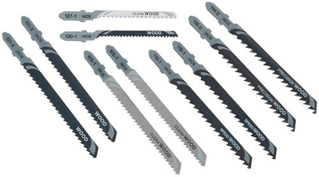 Cassette d'accessoires Dewalt, 10 pièces, lames de scie sauteuse pour le bois - dt2290-qz