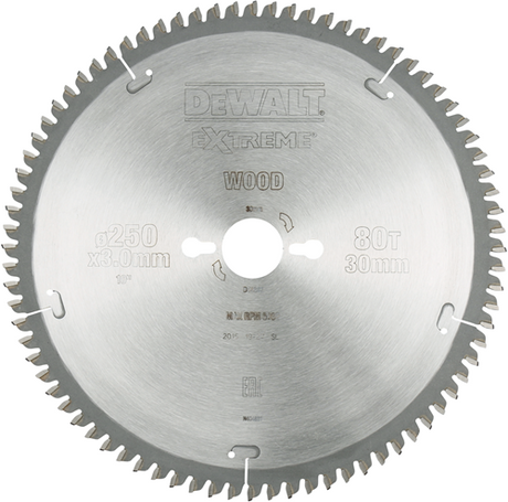 Accessoires Dewalt lame de scie circulaire S40 250x30x80t - dt4287-qz