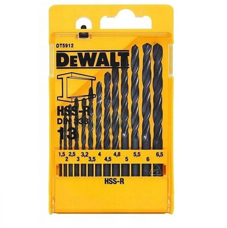 Accessoires Dewalt dt5912qz | jeu de forets | hss | 13 pièces - dt5912-qz