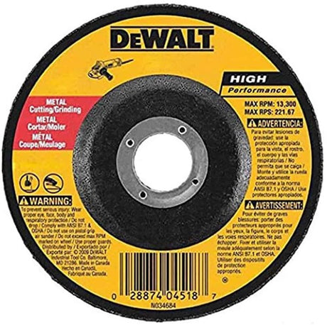 Dewalt accessoires extreme 2x disque de meulage pour métal | 125 x 6,0 x 22,2 mm-dx7941-ae