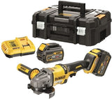 Meuleuse d'angle à batterie Dewalt dcg414t2-qw xr flexvolt | 54v 125mm-dcg414t2-qw