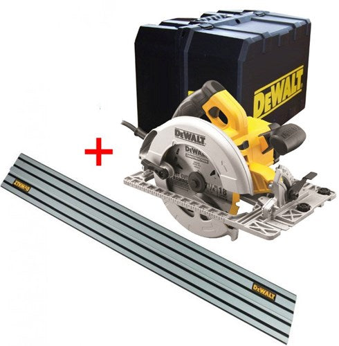 Scie circulaire Dewalt dwe576kr 1600w + rail de guidage 1500mm | prix promotionnel - dwe576kr