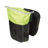 Basil Miles Double Bag - Sac à double vélo étanche, unisexe, sportif, zwart -limoen