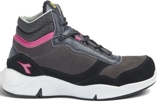 Diadora werkschoen athena mid 179901 s3l | nine iron raspberry (d0458) | maat 39 - 8053607443550