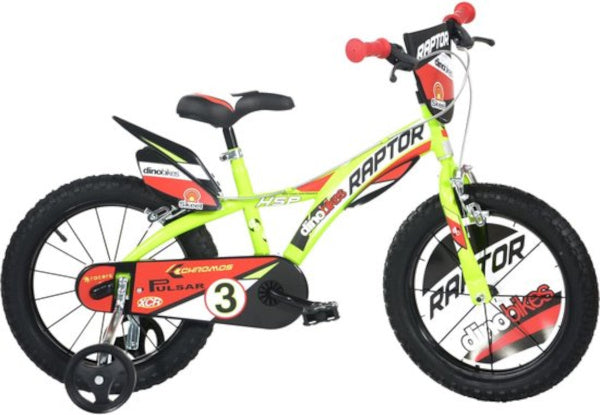 Dino Raptor 16 pouces 27 cm garçons mis pré vert