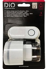 Kit de sonnette sans fil Dio design enfichable mini 150m - 6960404