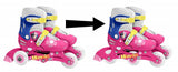Patins à roues alignées Minnie Mouse, bottes rigides, blanc, bleu, taille 27 30