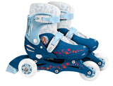 Frozen 2 patins en ligne hardboot blanc bleu taille 27-30