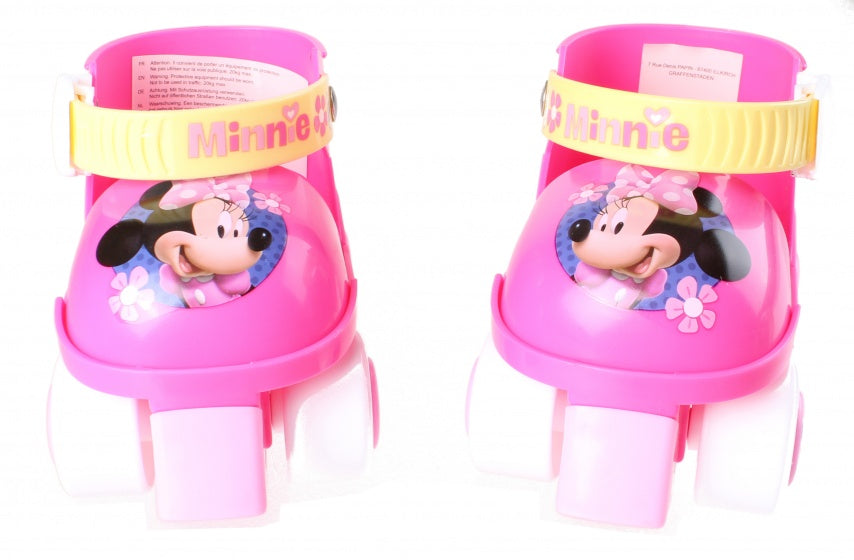 Minnie Mouse Roller Skates Girls Pink White Taille 23-27