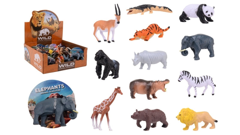Johntoy présente des animaux sauvages du monde animal, 12 assortis
