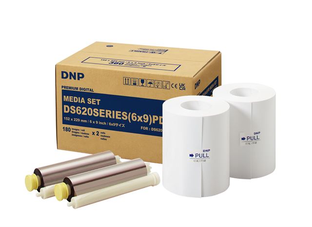 DNP Paper DM69620 2 rotolo � 180 pezzi. 15x23 per DS620