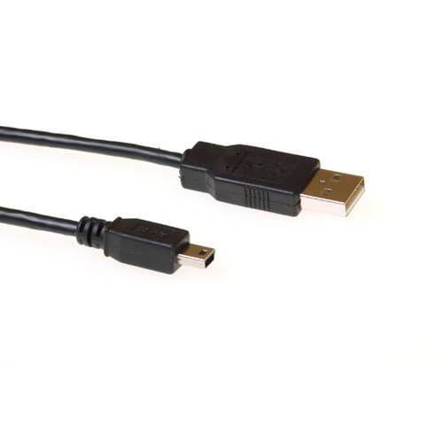 ACT USB 2.0 Priključni kabel USB A MAN USB MINI B5 MAN 1,8M