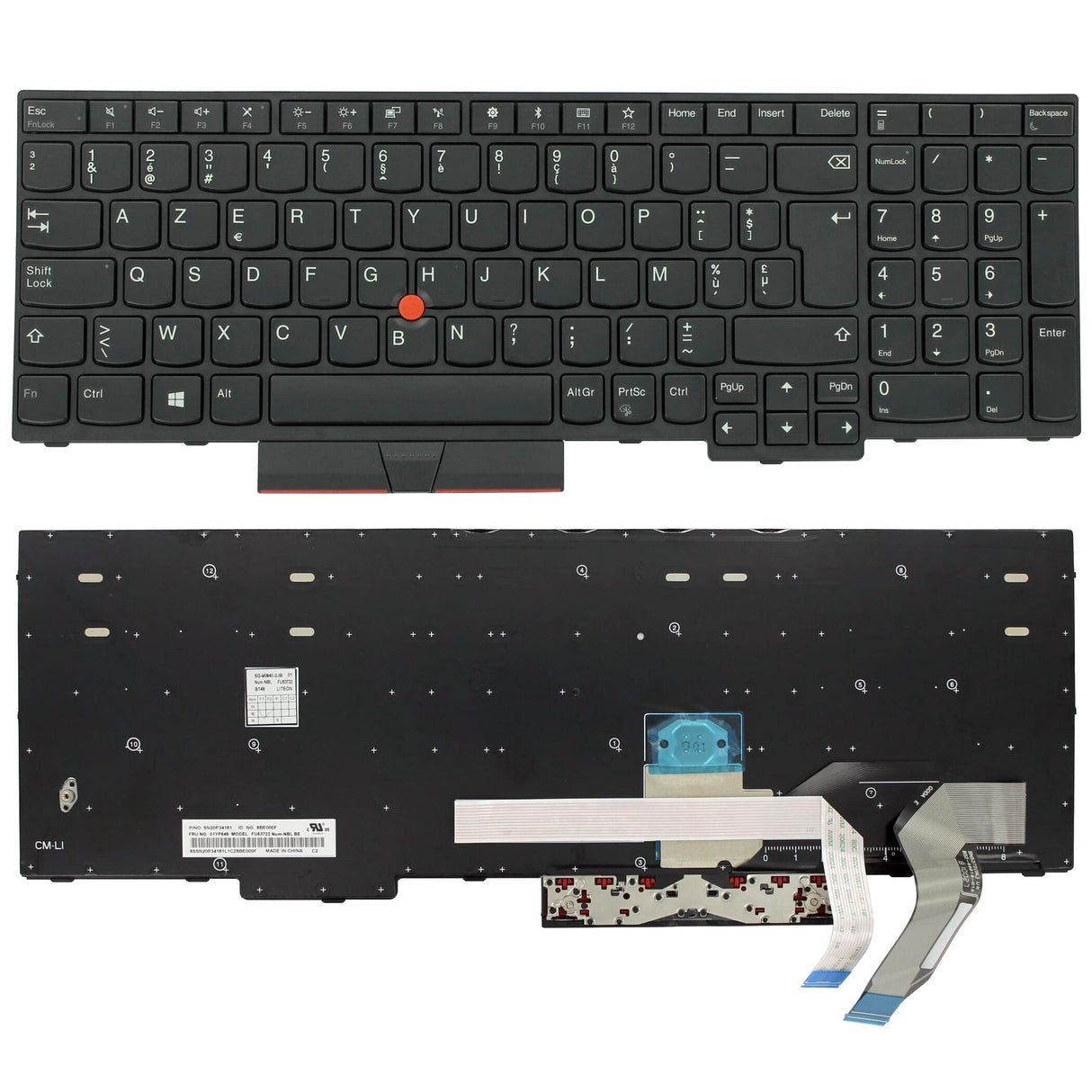 Lenovo Prenosnik tipkovnice Azerty