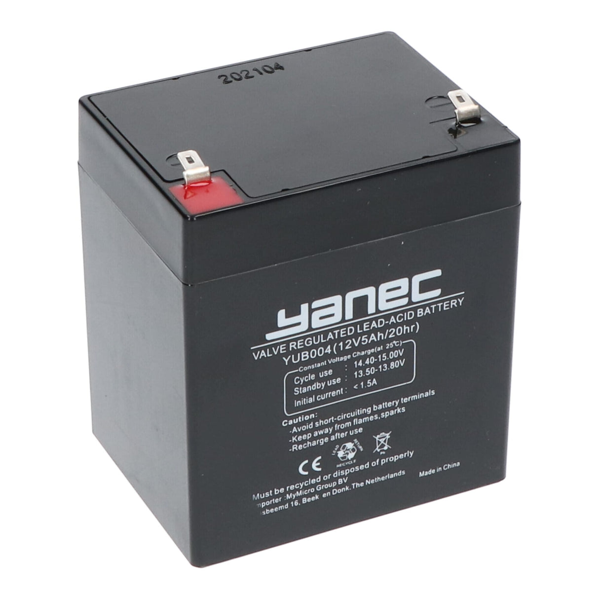 Batterie de plomb yanec 12V 5AH