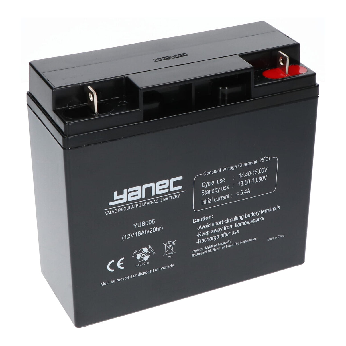 Batterie de plomb yanec 12V 18AH