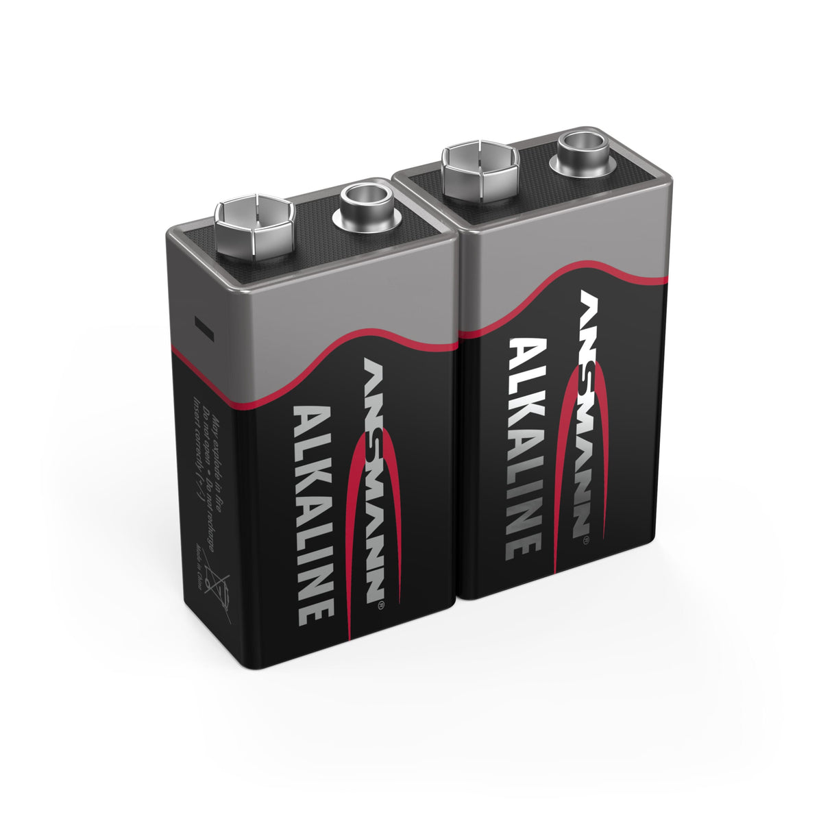 Anmann Alkaline Battery 9 Volt E Block 6LR61 2 PCS. krymping