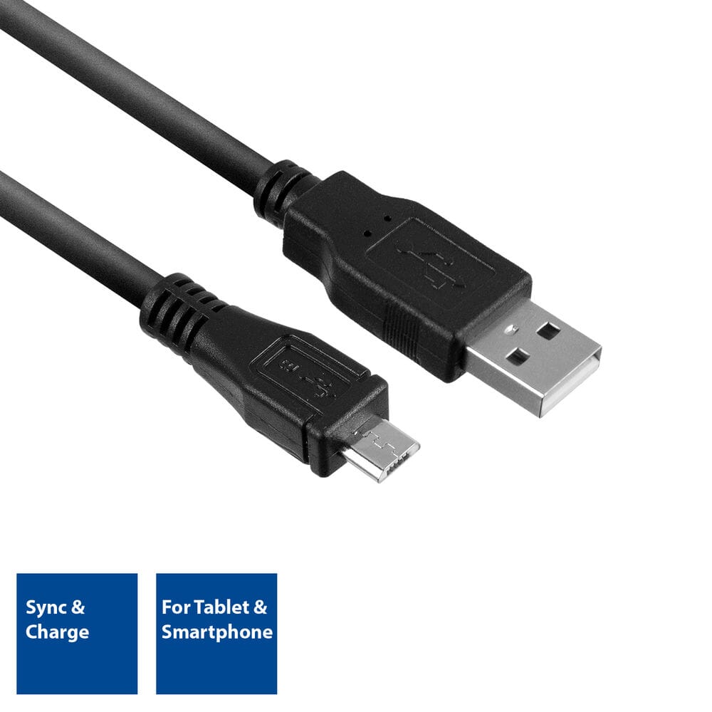 ACT USB 2.0 Loading and data cable A Male - Micro B Male 1 meter