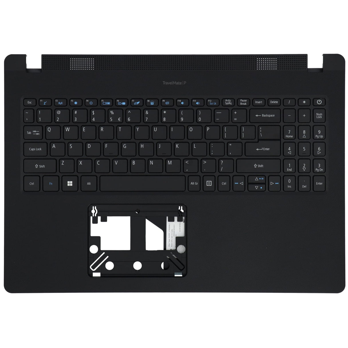 Acer Laptop Keyboard Qwerty US + Top Cover, BL Black