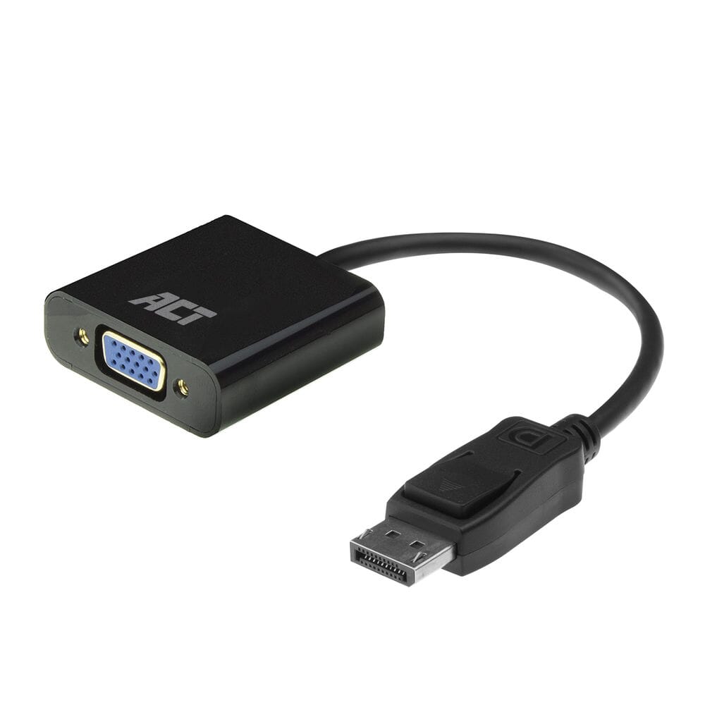 Act DisplayPort per adattatore femminile VGA, sacca zip