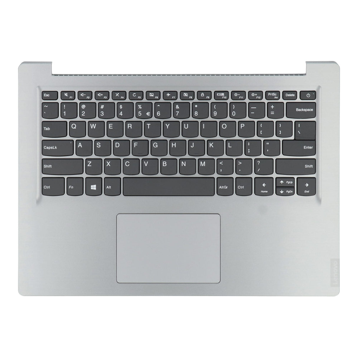 Tastiera Lenovo Laptop Qwerty US + Copertura superiore Silver