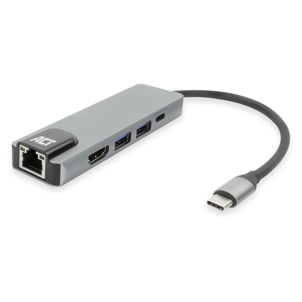 ACT USB-C 4K Docking Station til HDMI Monitor, Ethernet PD