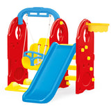 Dolu 4-en-1 Play Set avec glissade et swing bleu rouge