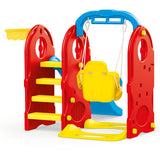Dolu 4-en-1 Play Set avec glissade et swing bleu rouge
