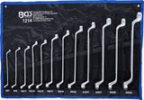 Bgs technic jeu de clés à double anneau coudé sw 6 x 7 - 30 x 32 mm 12 pcs.