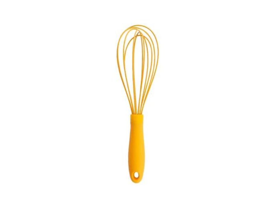 Fouet en silicone Dotz - jaune moutarde - 28 cm