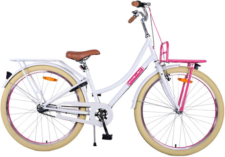 Vélo pour enfants Volare Excellent - Filles - 26 pouces - Blanc - 3 vitesses