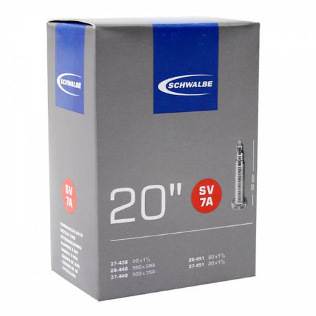 Tube intérieur de Schwalbe SV7A 20 pouces 28 37-438 451 SV 40 mm