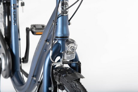 Aldo 26 pouces vélo à entrée basse confort moyeu de frein en aluminium bleu