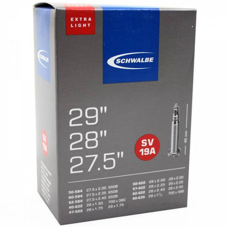 Tube intérieur de Schwalbe 27,5 29 x 1,5 2,4 (40 62-584 635) FV 40 mm