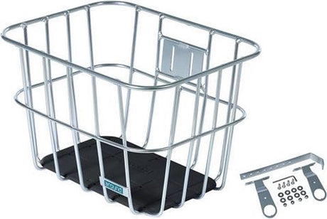 Autour du panier alu argent fixe