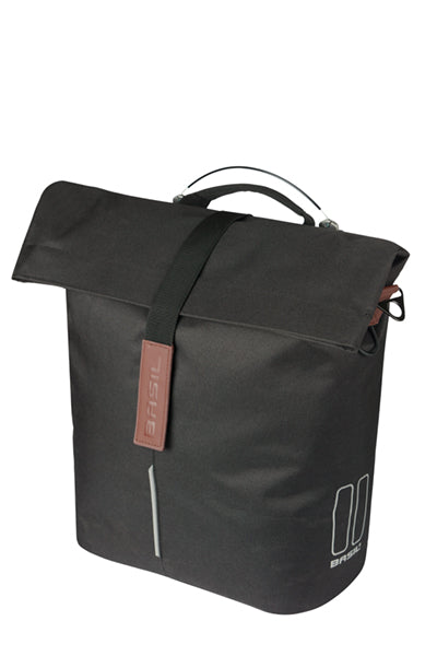Basil sac city shopper simple | viser les goujons | noir | 14-16l