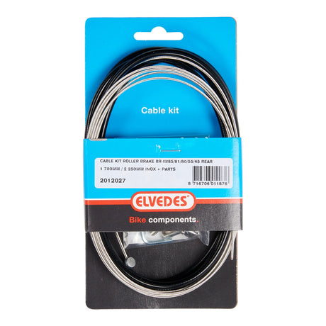 Kit de câble à rouleaux Elvedes BR-IM85 81 55 45 1700 mm 2250 mm en acier inoxydable noir (sur carte)