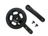 Pédalier Lasco 32 dents 155 mm double bord de protection noir